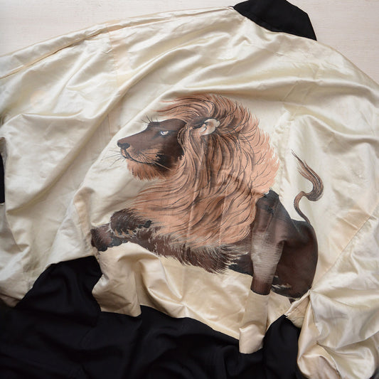 Prewar Japanese Haori with Lion Lining