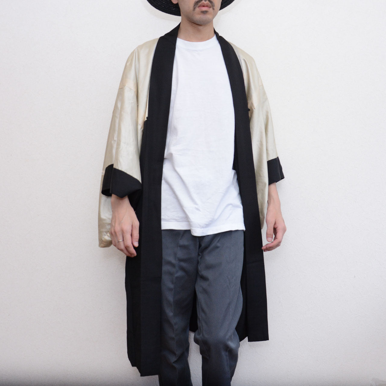 Rare Prewar Haori with Black Silk and Lion Lining