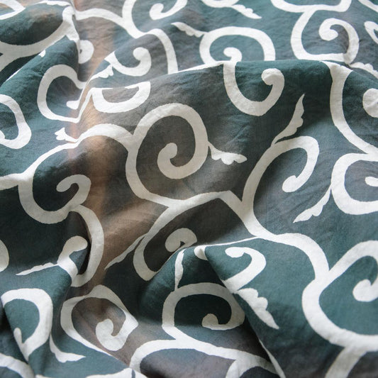 Furoshiki Wrapping Cloth Japanese Fabric Cotton Vintage Karakusa Pattern Sunburn Fade