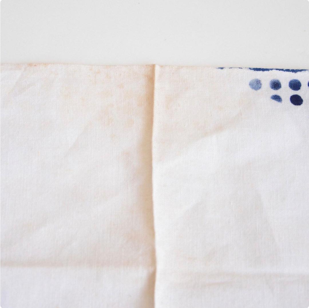 Set of four rare cotton tenugui towels from Japan with cultural motifs