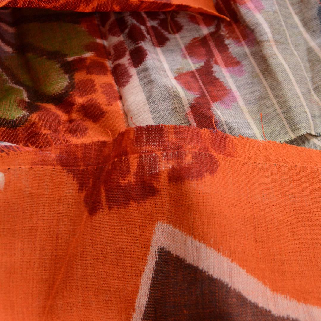 Japanese Fabric By The Yard Cotton Vintage Futon Cover Floral Pattern Deadstock