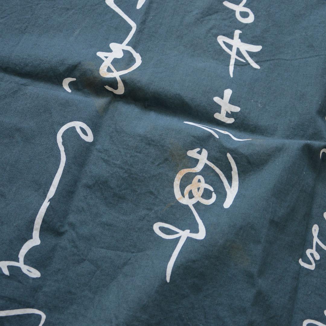 Furoshiki Wrapping Cloth Japanese Fabric Cotton Vintage Kanji The calligraphy was written
