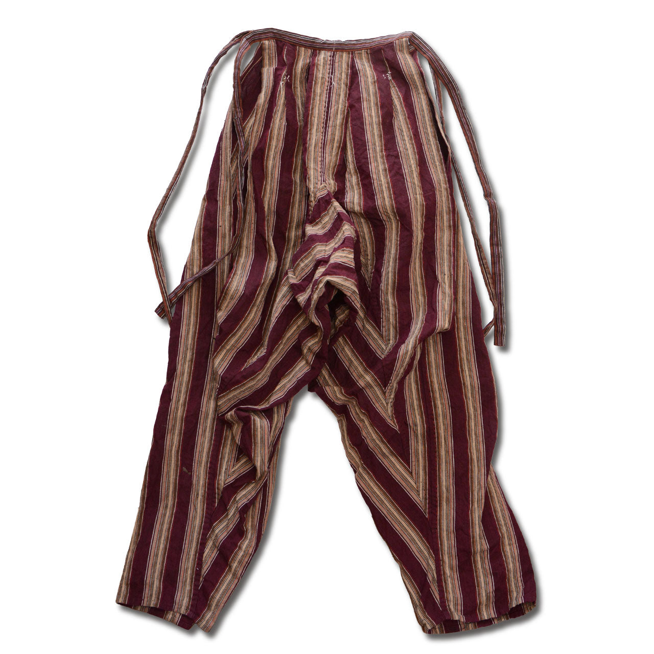 Simple rustic Japanese monpe pants with waist tie design