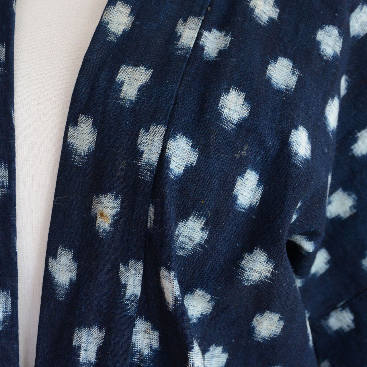 Vintage Japanese Noragi, one-of-a-kind textile pattern.