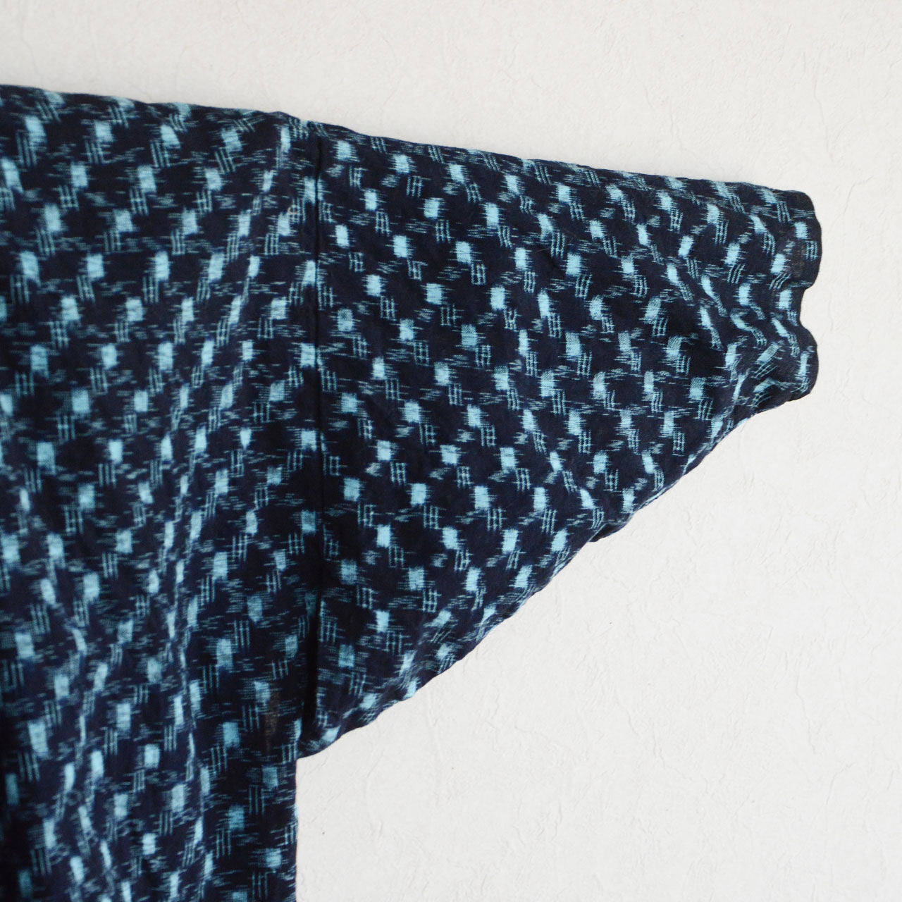 Traditional Japanese noragi jacket, hand-woven indigo cotton, vintage folk textile