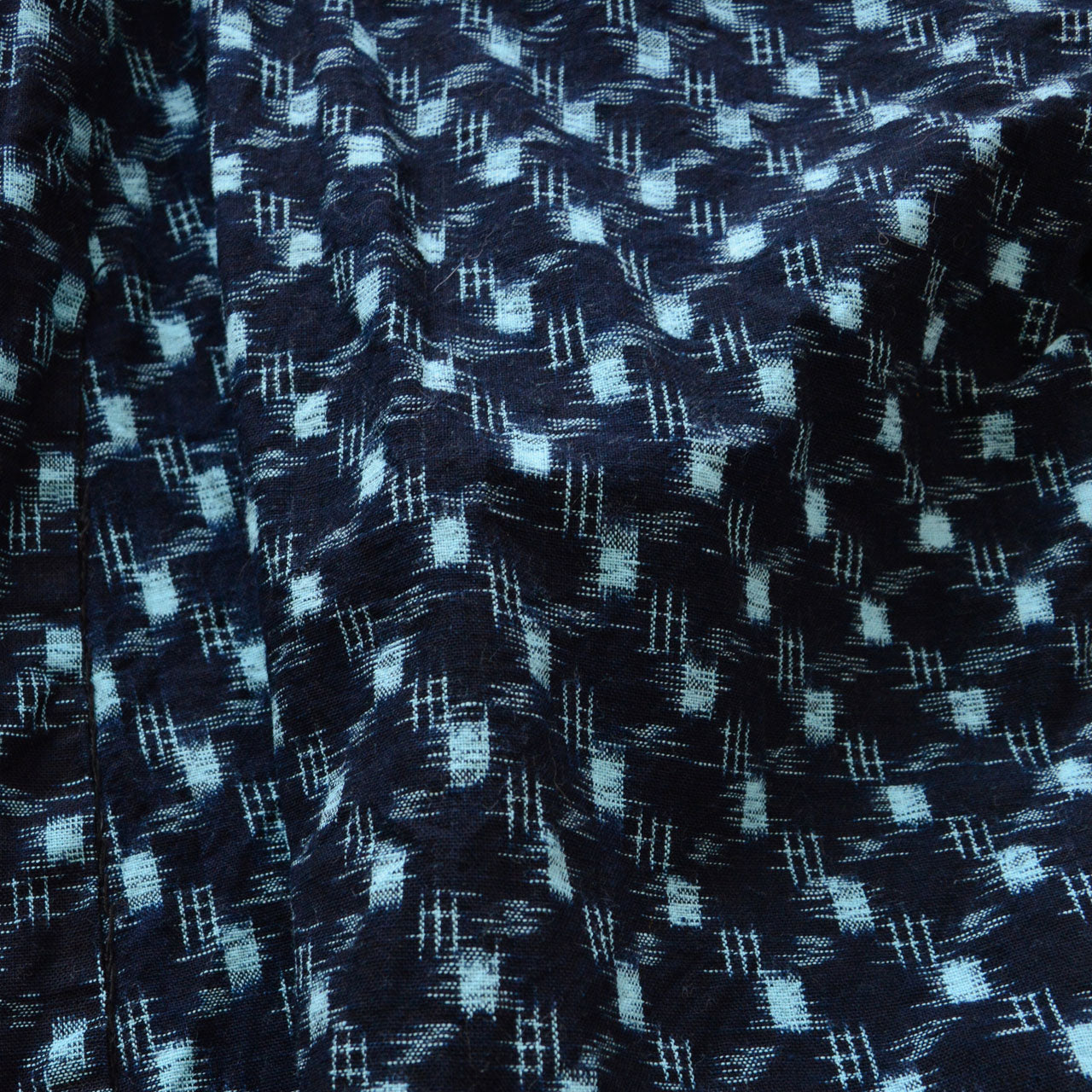 Showa era Japanese noragi in hand-woven indigo cotton, traditional workwear jacket