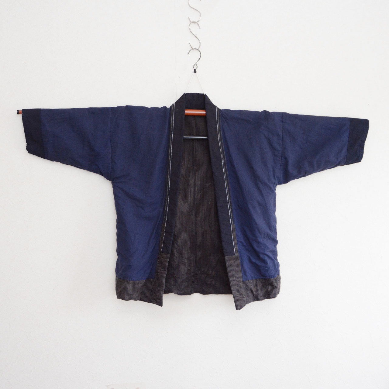 Durable indigo cotton jacket from traditional Japanese workwear