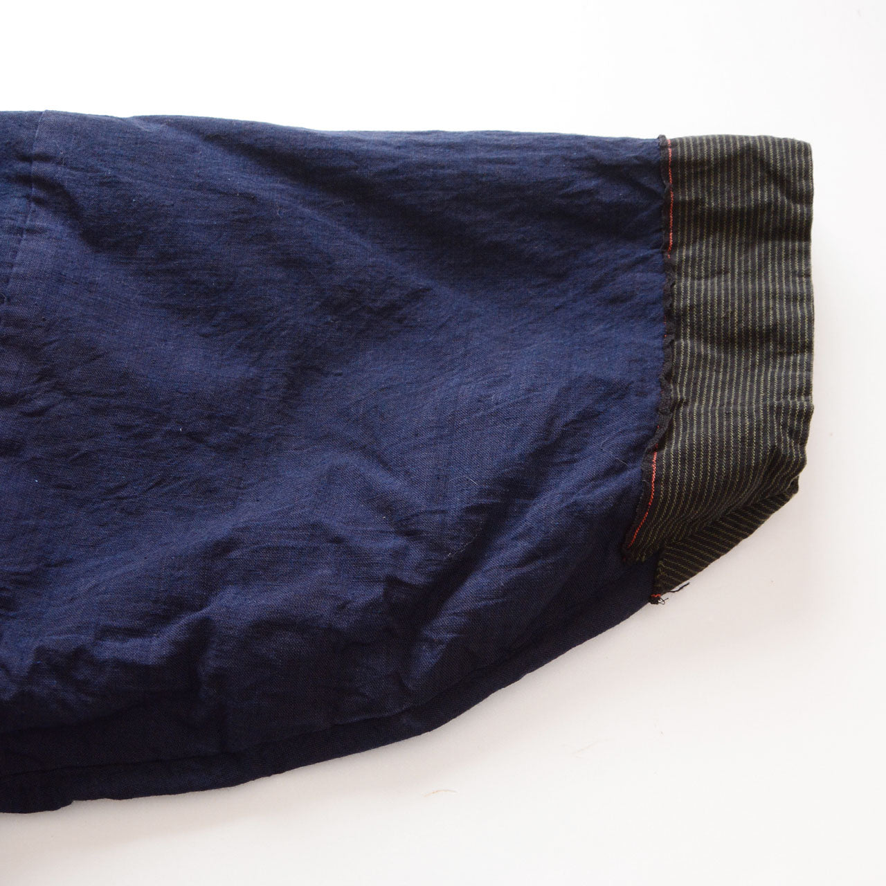 Sleeve, cotton stripe noragi jacket, early Showa Japan vintage