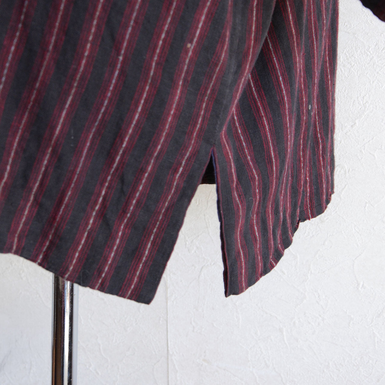 Traditional Japanese Noragi jacket cotton striped fabric
