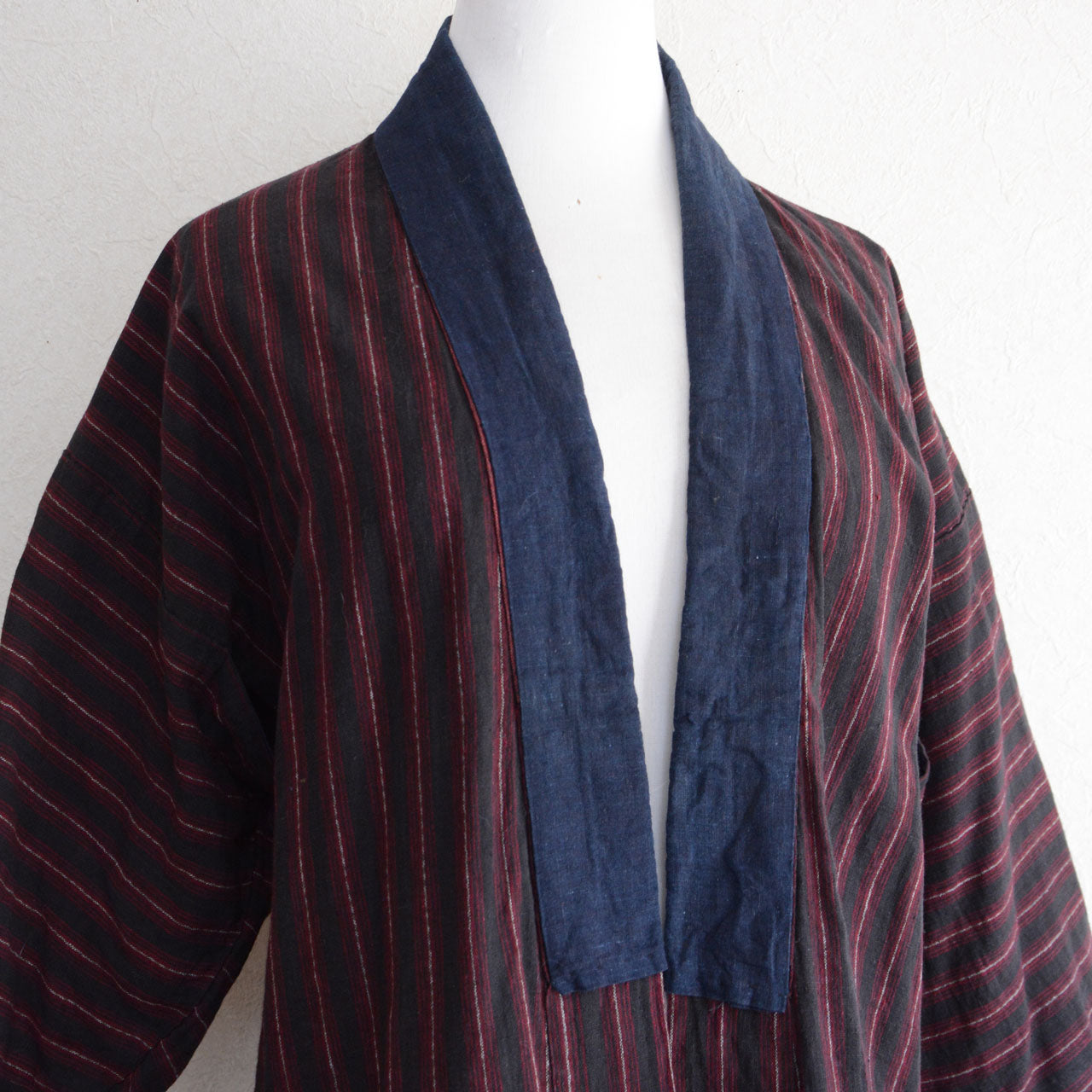 Noragi jacket Japan vintage striped cotton textile