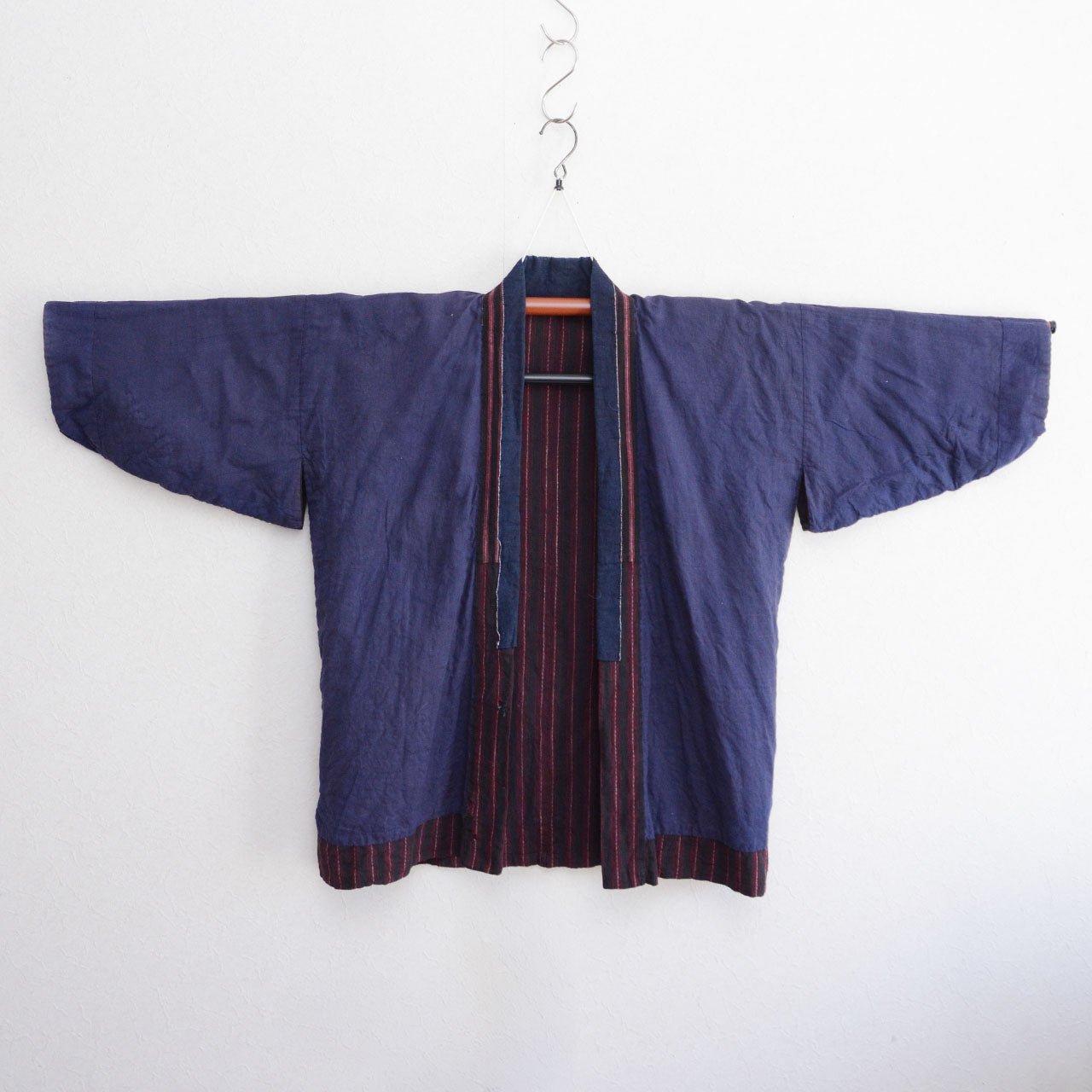 Japanese vintage workwear Noragi striped cotton textile