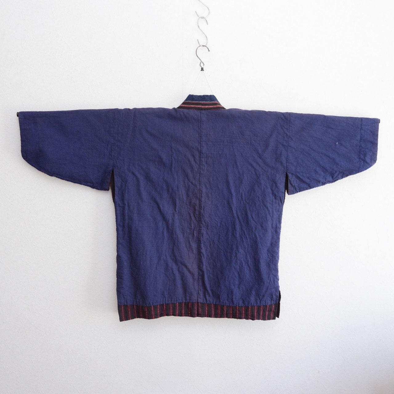 Noragi jacket Japanese vintage cotton striped fabric