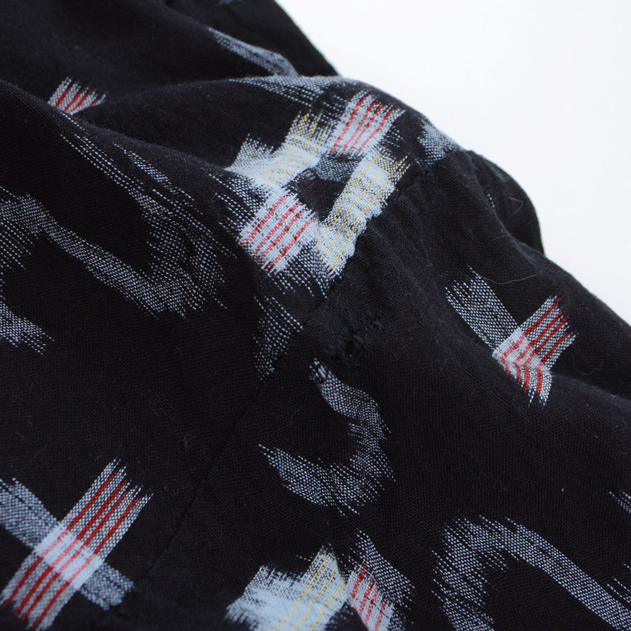 Damage near sleeve area, dark navy kasuri cotton noragi uwappari jacket, Showa era Japan vintage