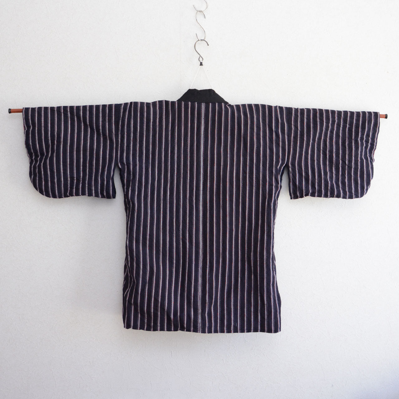 Vintage Noragi from Japan made with striped cotton fabric
