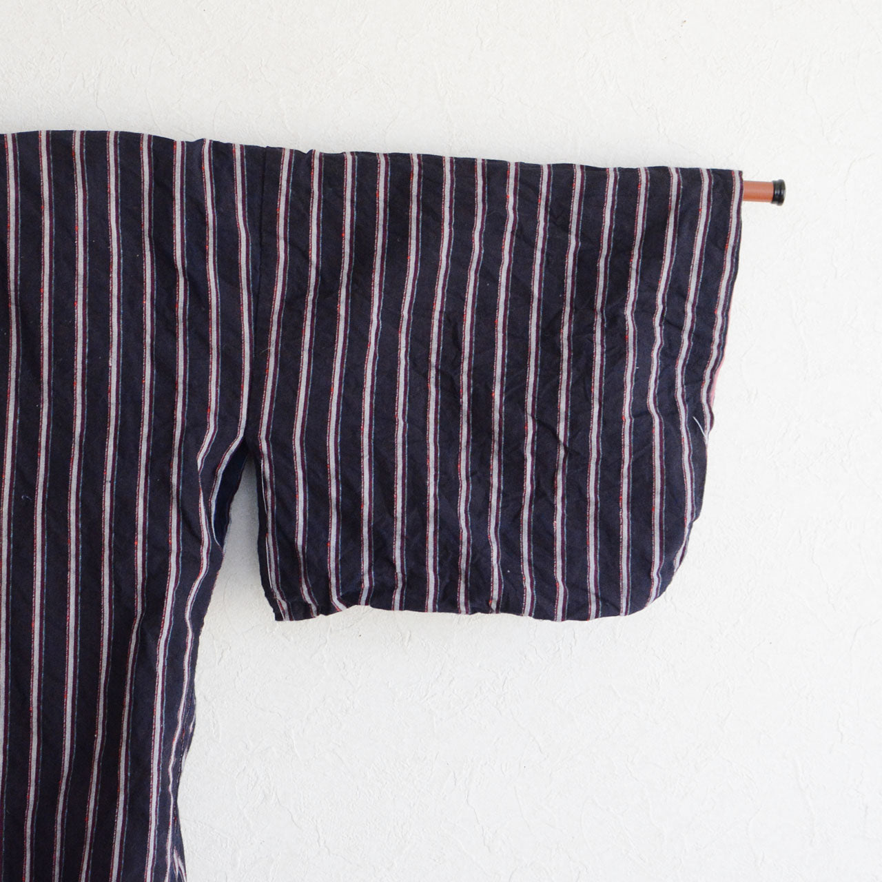 Noragi workwear garment from Japan made of striped cotton textile