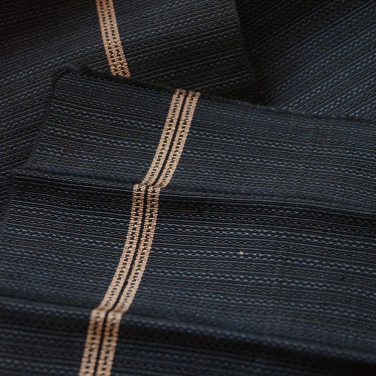 Japanese Vintage Kimono Accessory – Striped Silk Obi