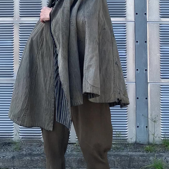 Early 20th century Japanese dōchū-gappa styled with jodhpurs and Paraboots, moving on model
