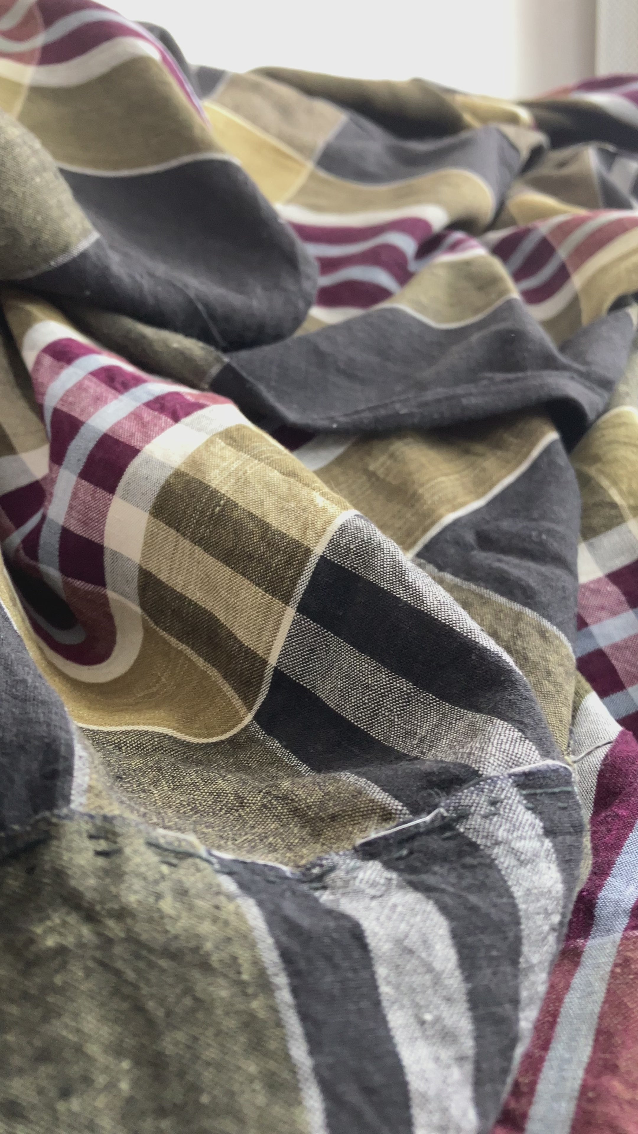 Japanese Boro Fabric — Large Vintage Futon-Gawa Unstitched Cotton