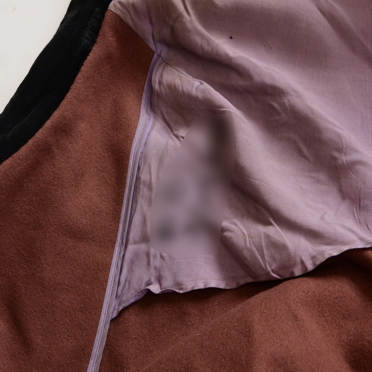 Japanese vintage wool outerwear designed as a mantle rather than a coat.