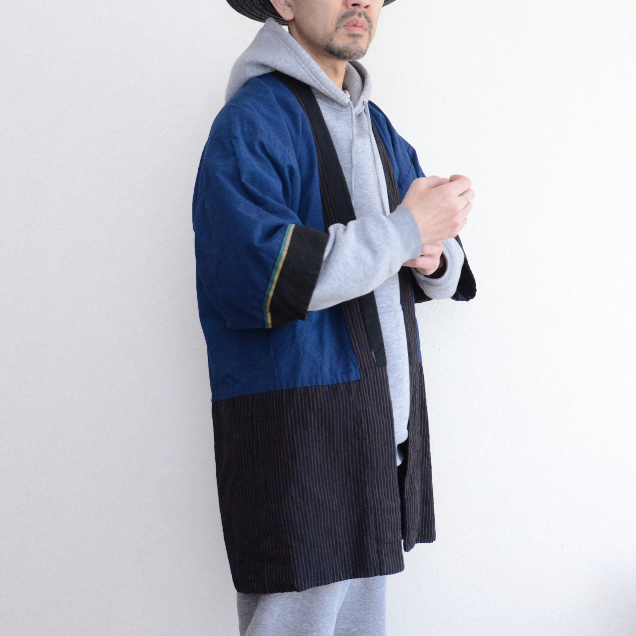 Noragi jacket Japanese vintage indigo cotton textile Japan