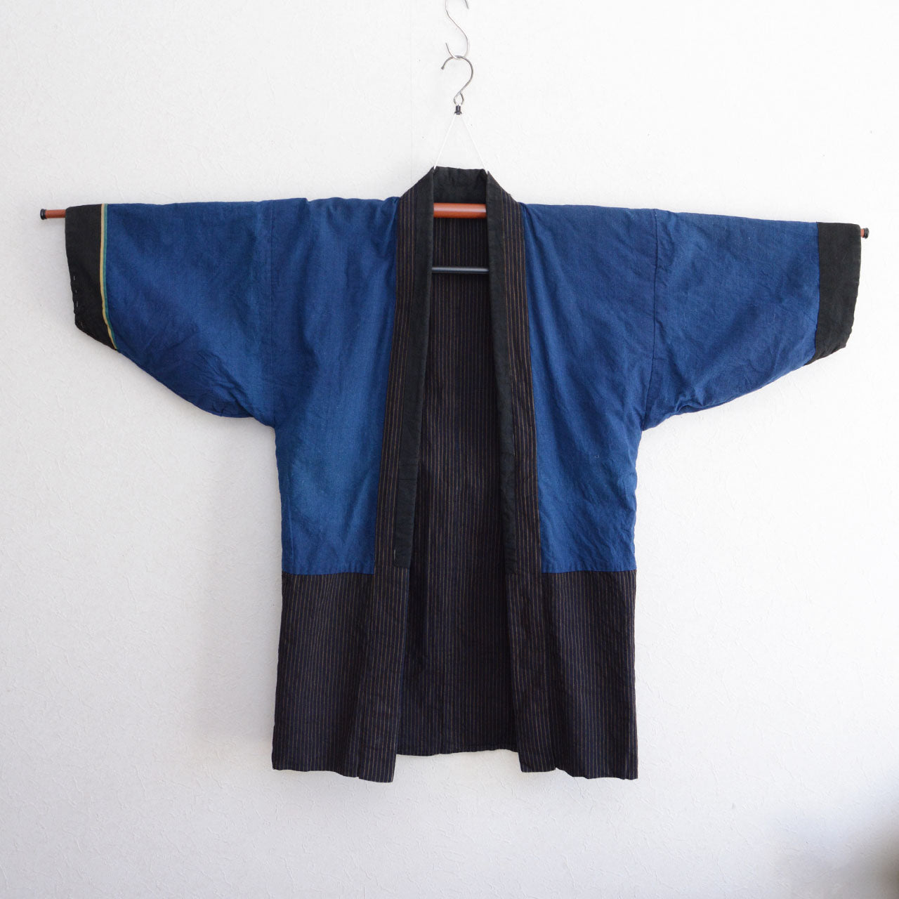Japanese vintage Noragi jacket indigo cotton textile Showa era