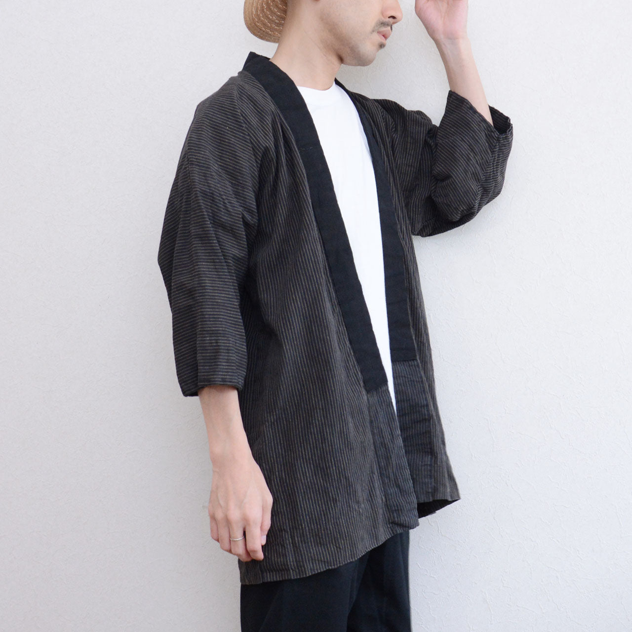 Japanese noragi jacket with historical charm from Showa period