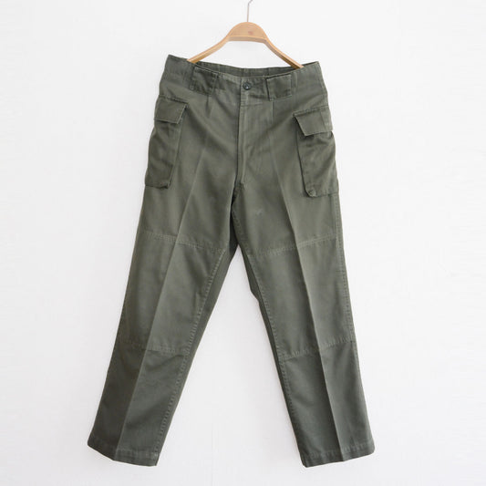 Type 65 Japanese military PX work pants, olive drab, cargo pockets, straight silhouette, vintage JGSDF