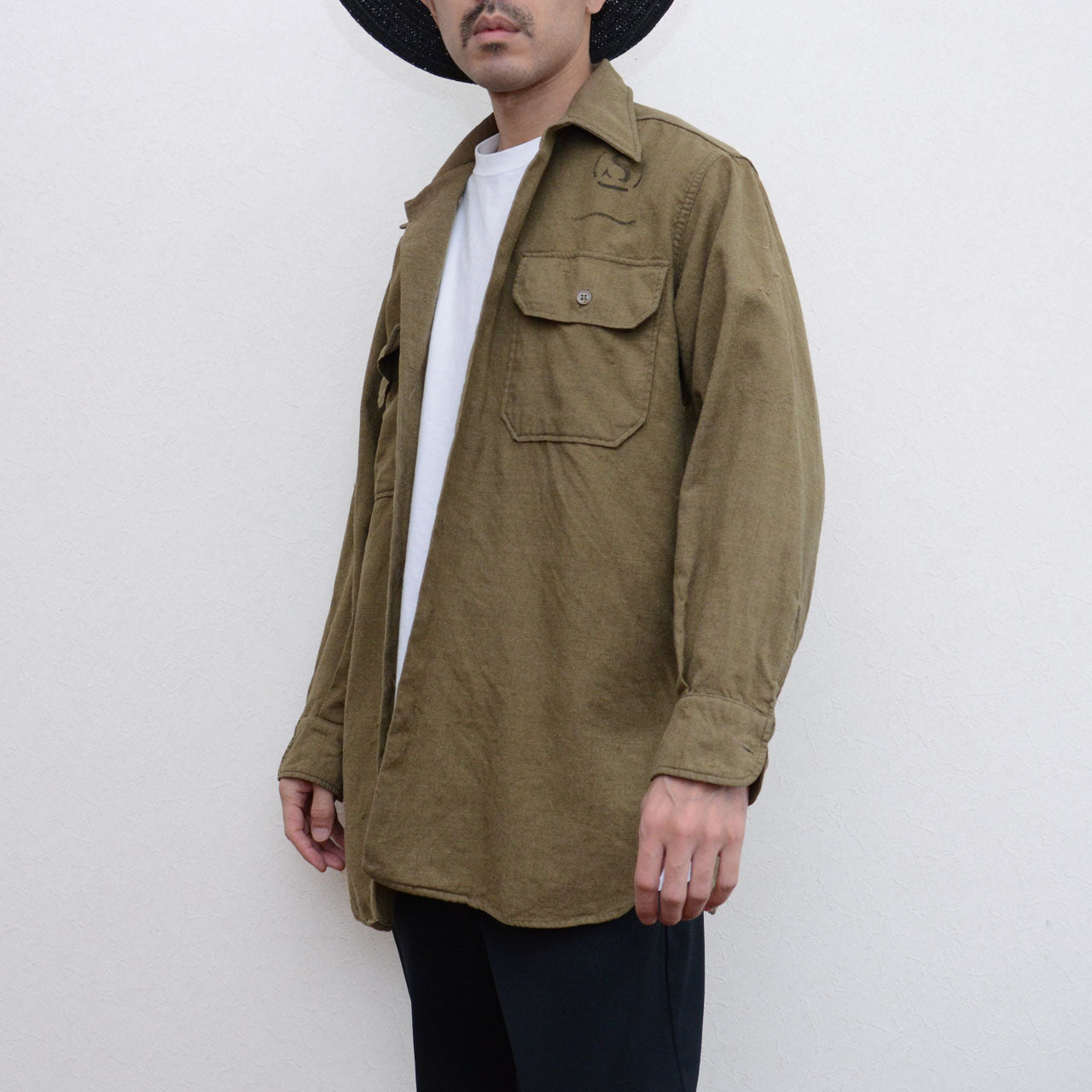 Vintage U.S. Army M-37 wool shirt from the 1940s