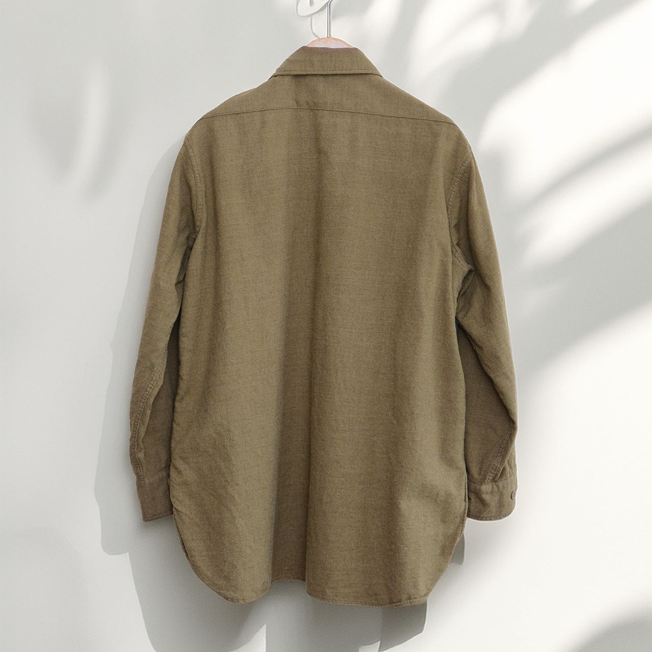 1940s U.S. Army M-37 wool shirt with soft aged texture