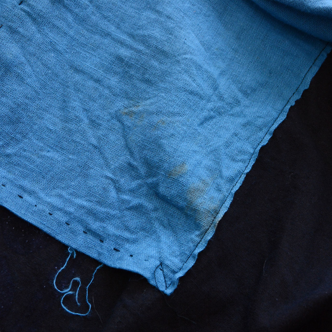 Japanese cotton Hanten Jacket with tatami related shop symbol on back