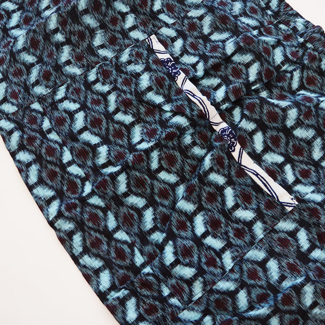 Deadstock mid-century Japanese work apron made from indigo-dyed cotton