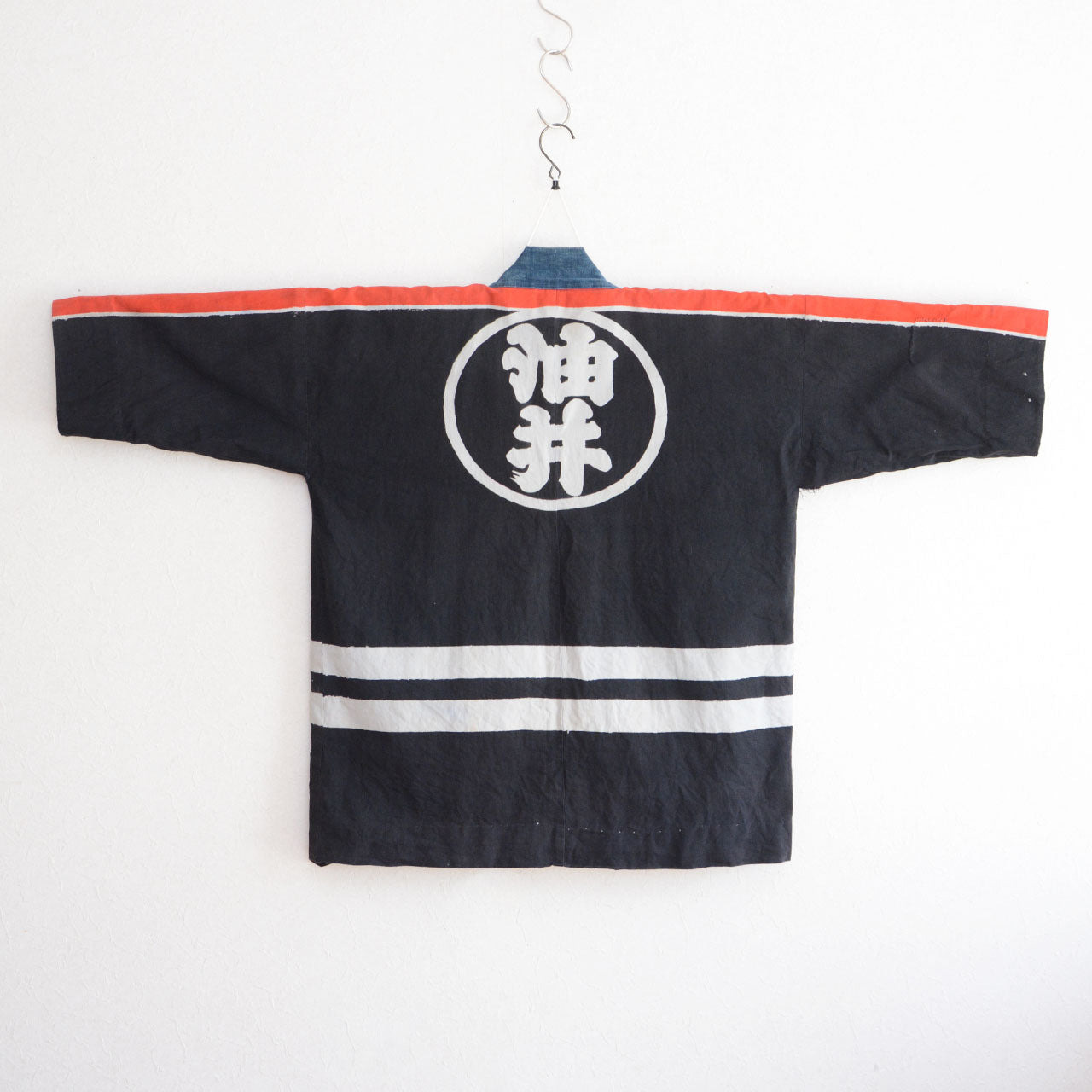 Faded cotton texture on a vintage Japanese happi coat