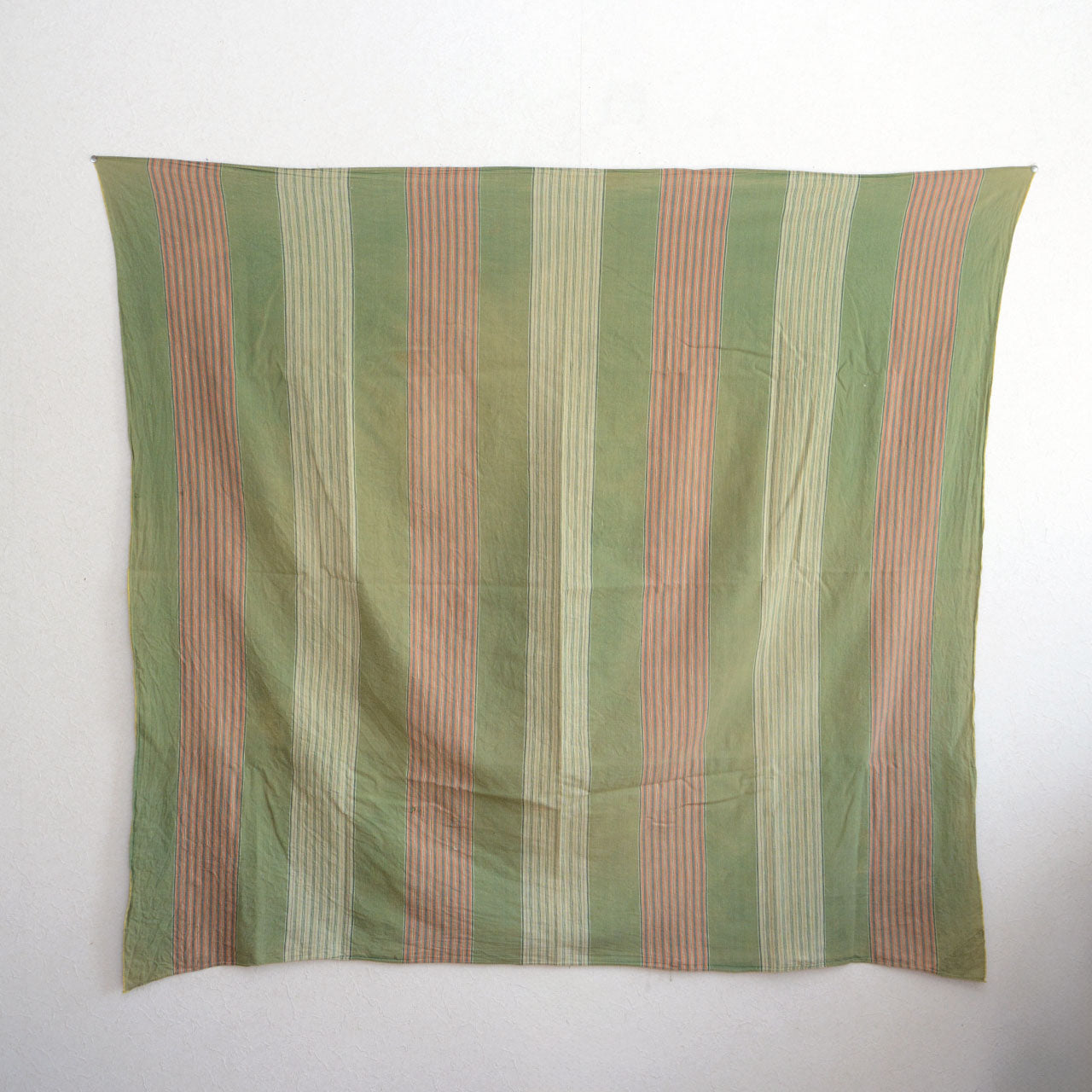 Large Japanese cotton wrapping cloth with faded texture and soft feel