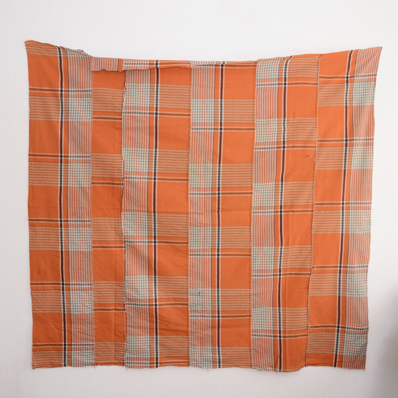 Unstitched futon cover fabric, soft and aged Japanese cotton textile