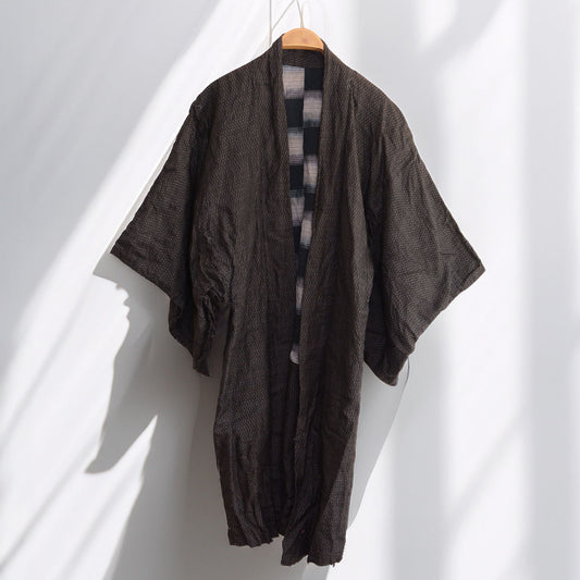 Men’s Japanese Haori Jacket in semi-long vintage style