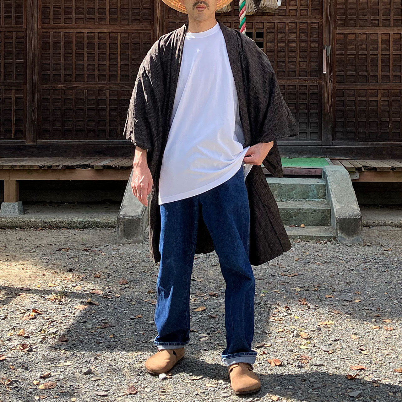 One-of-a-kind Japanese haori jacket, blending vintage and modern design