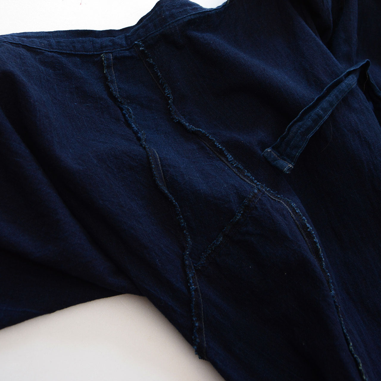 indigo cotton fabric showing its deep blue tone