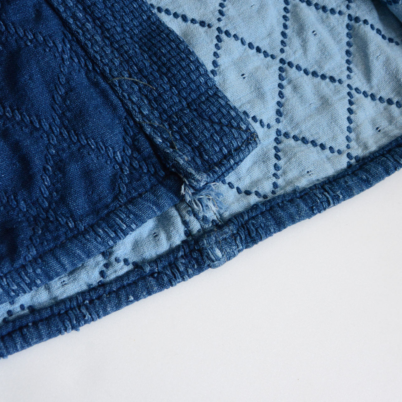 Japanese indigo cotton garment originally made for kendo practice