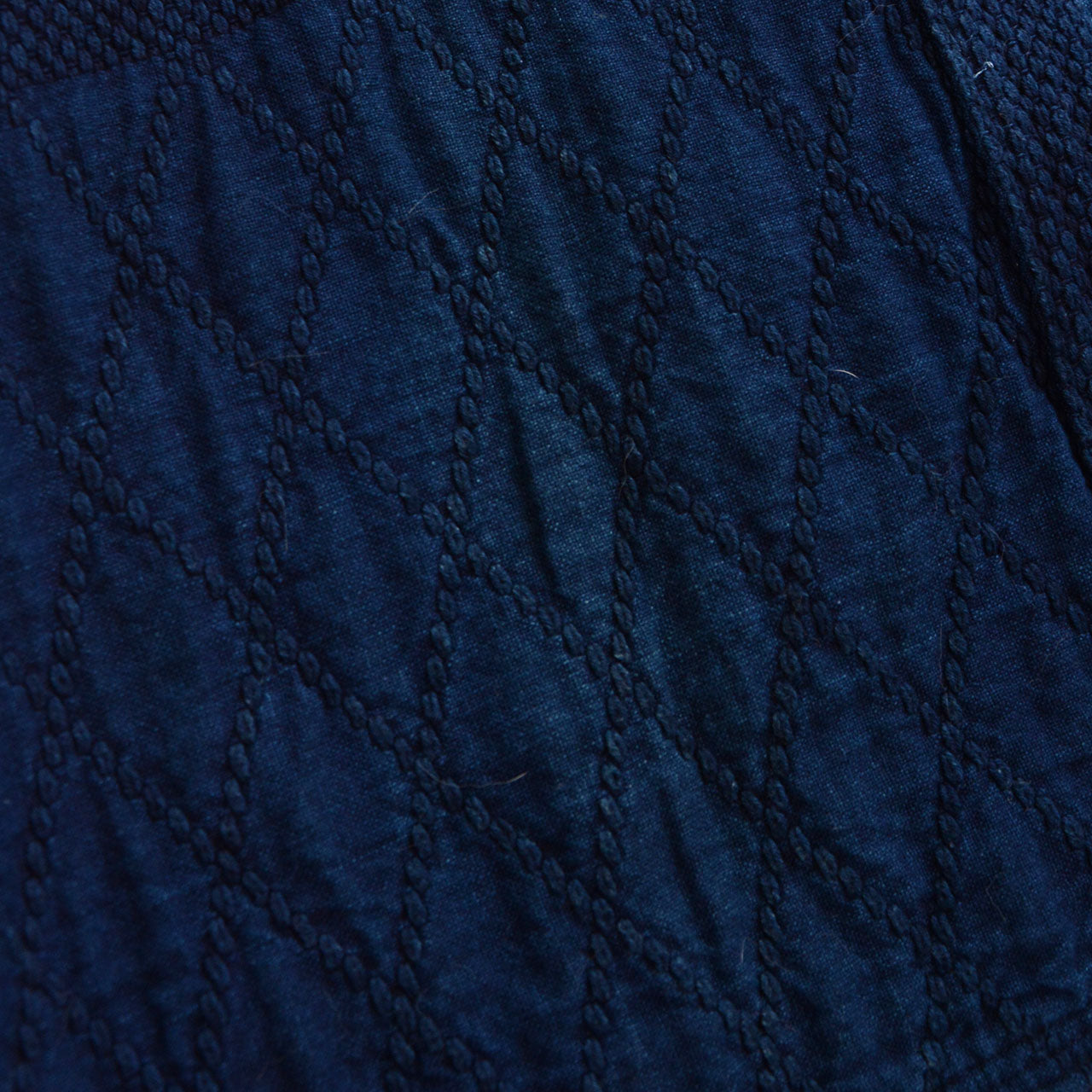 Kendo gi in rich indigo, double-woven cotton, gold kanji embroidery, made in Japan vintage
