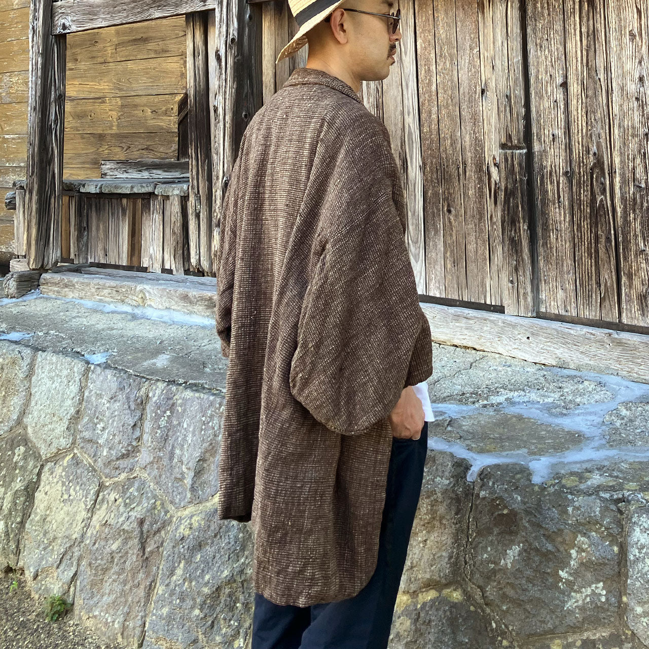 Timeless wool kimono coat for modern wardrobe