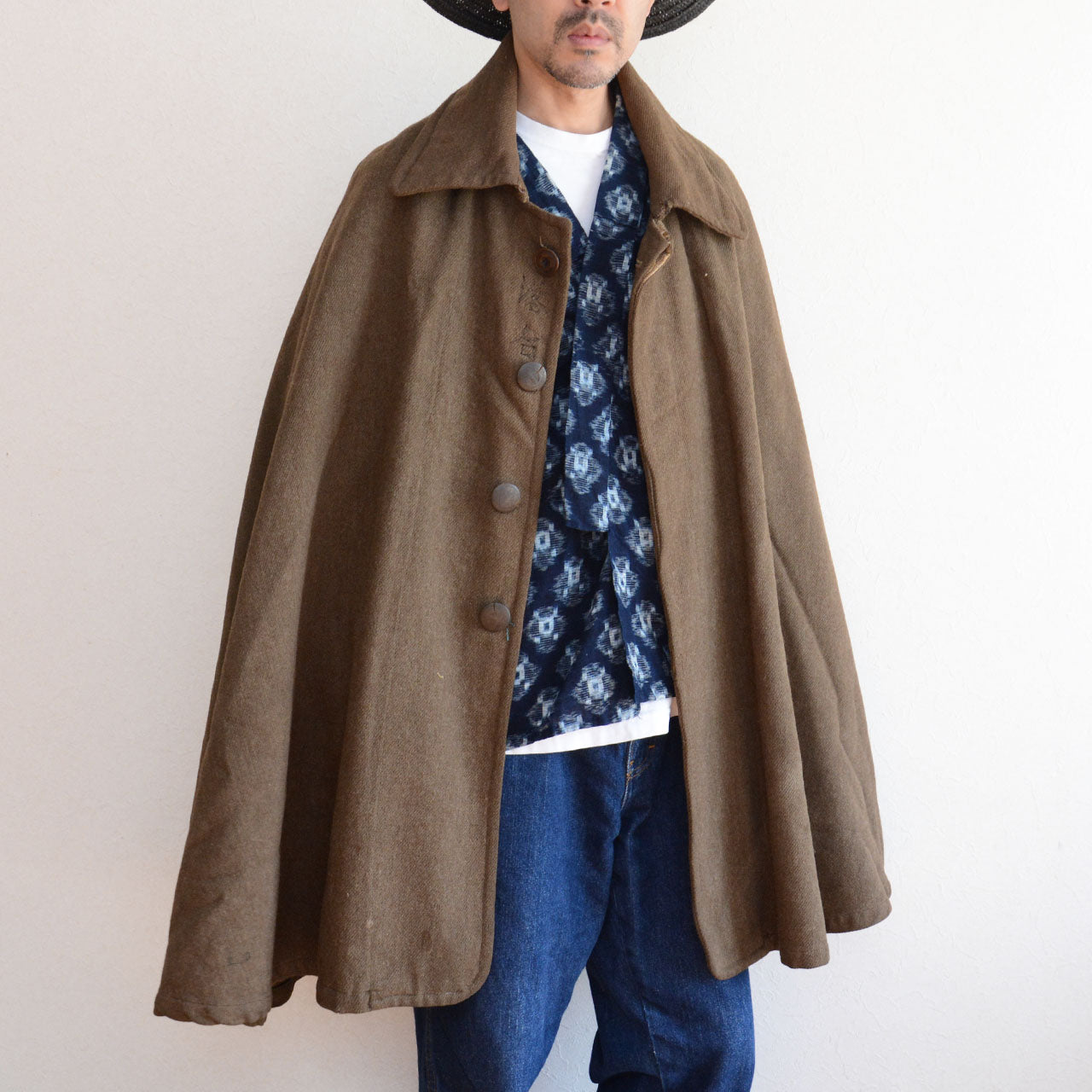 Japanese vintage workwear piece showing natural wear and depth