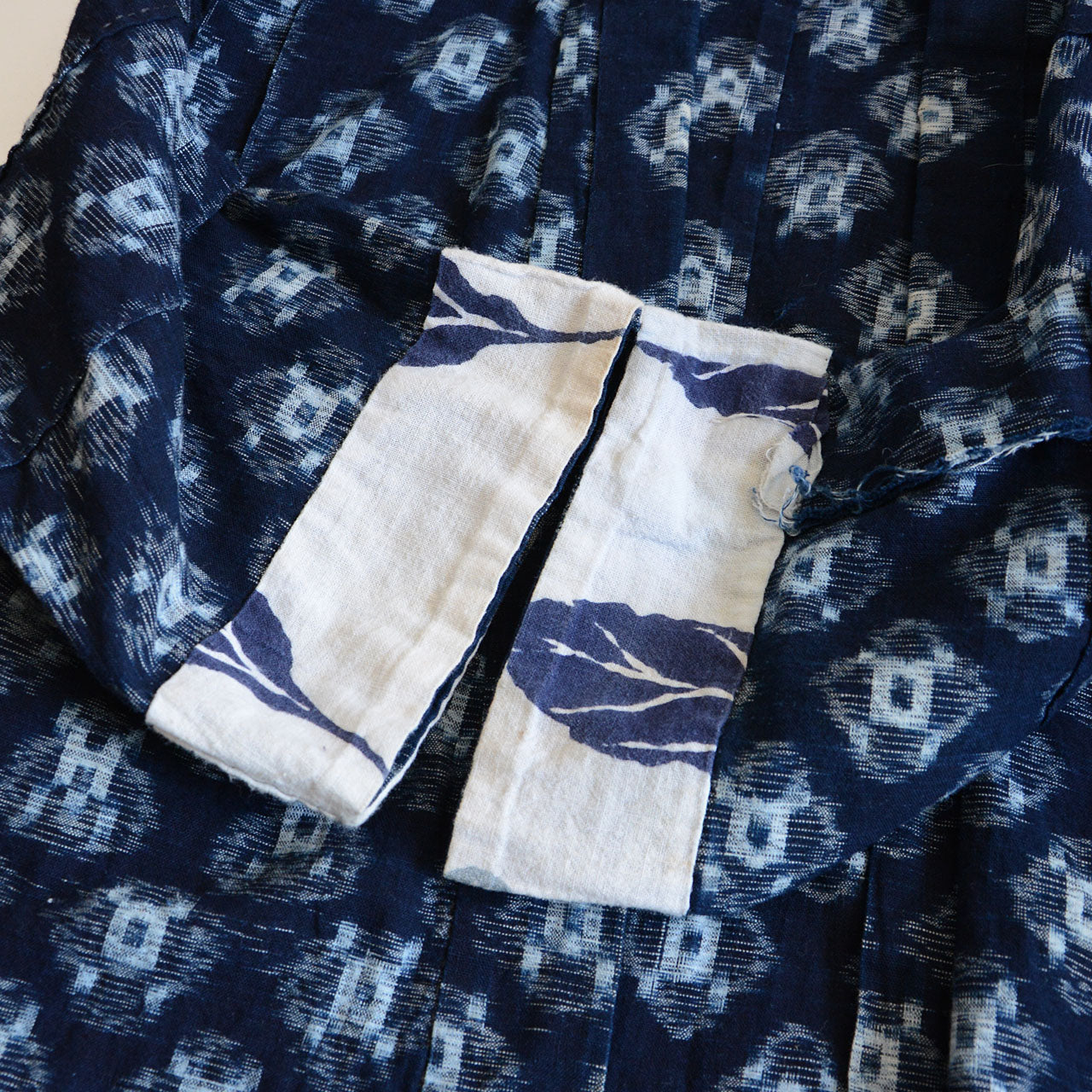 Classic Japanese work jacket featuring soft faded indigo