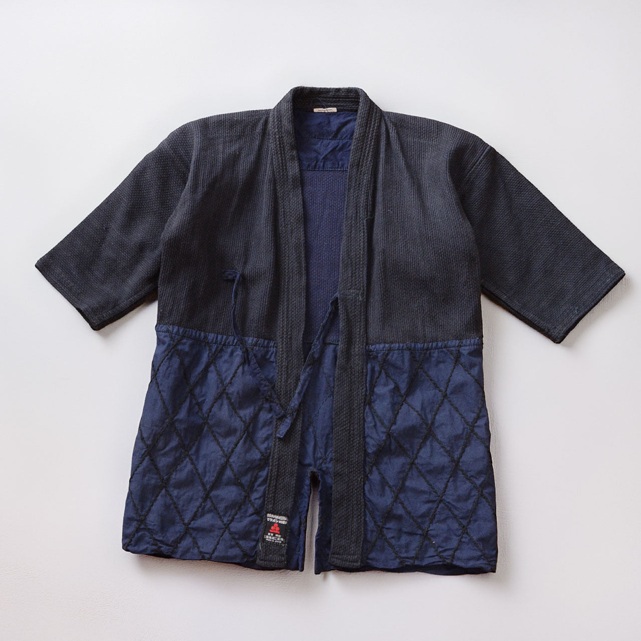 Japan vintage kendo gi, Mitsuboshi, 100% cotton, navy, Heisei era, Made in Japan