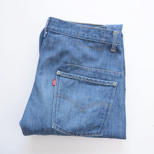 Levi's Engineered Jeans Regular, 2000, indigo denim, 100% cotton, W33, Made in Japan