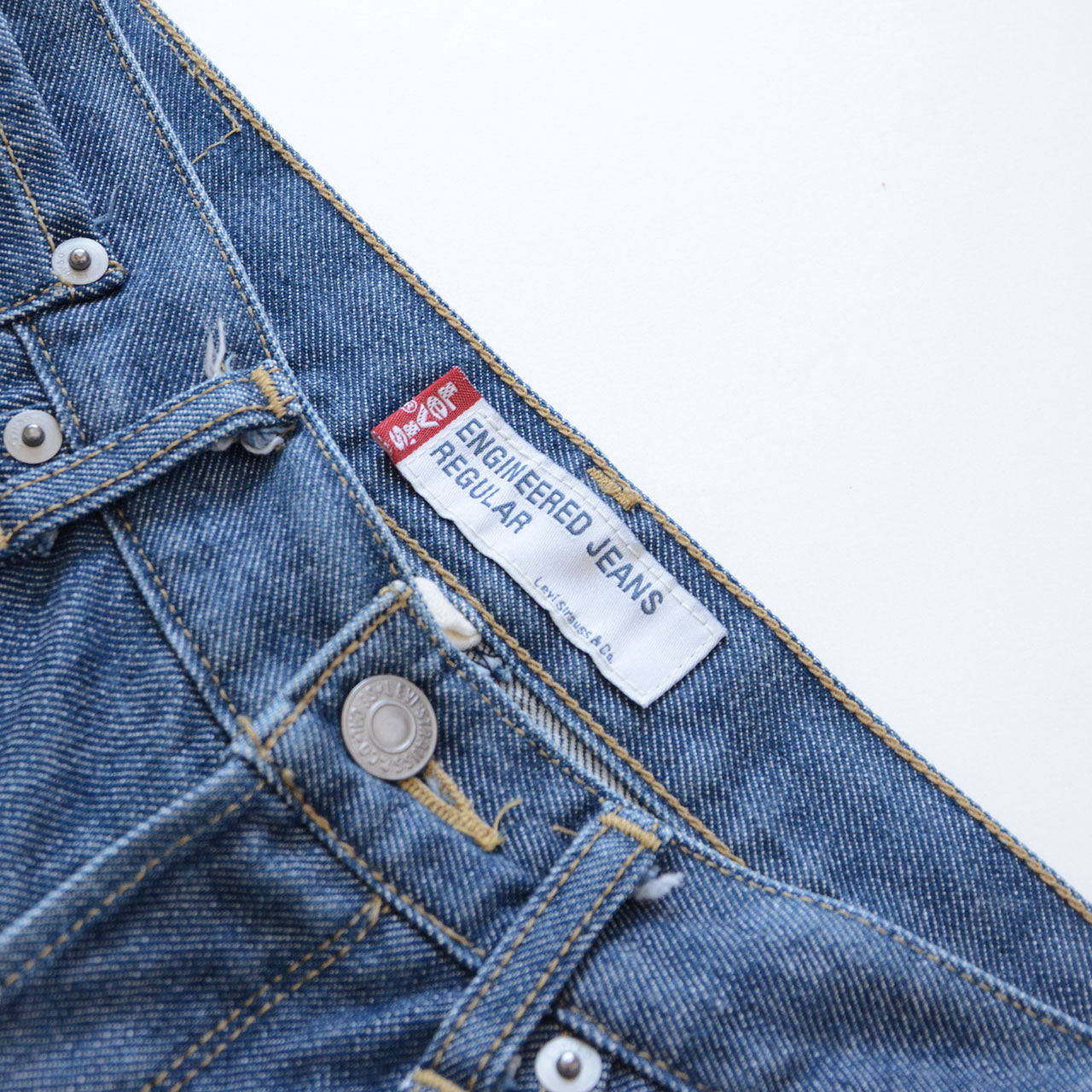 Levi's ENGINEERED JEANS Regular, 2000 vintage, indigo denim, twisted seam, ergonomic construction, Japan