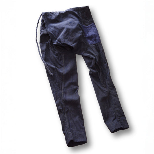 Vintage Japanese Momohiki pants in plain cotton from the 1950s–60s