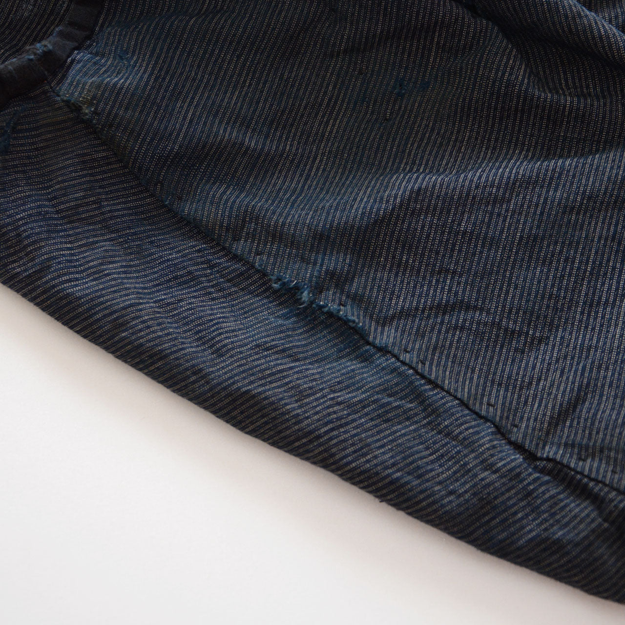 Japanese vintage Noragi jacket featuring striped indigo pattern