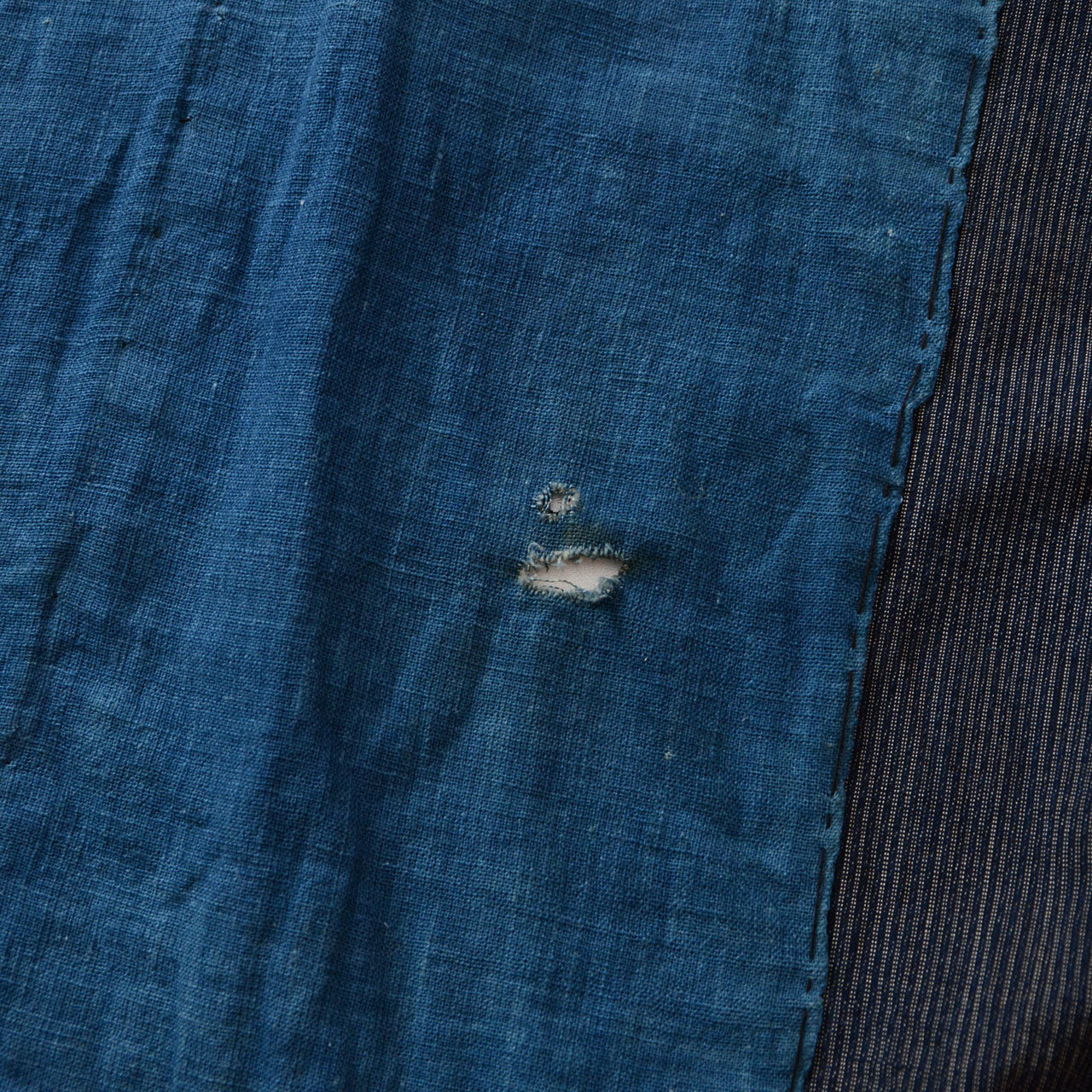 Indigo striped Noragi jacket suitable for casual layering