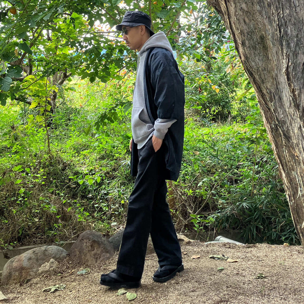 Noragi jacket showing natural fading and deep indigo contrast