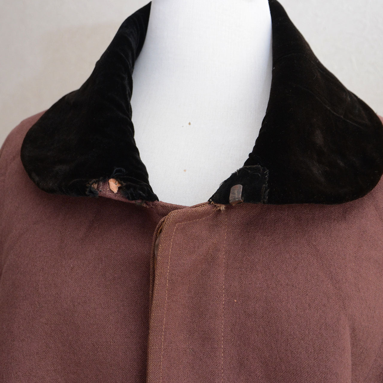 Japanese vintage wool cape styled as a timeless outer layer